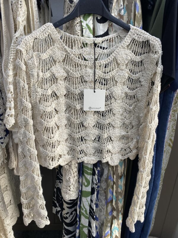Camiseta crochet manga larga - Imagen 2