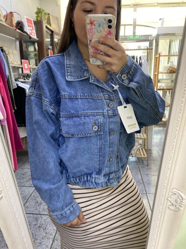 Chaqueta vaquera bomber