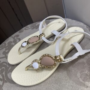 Sandalia goma beig 38